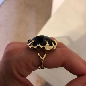 House of Harlow 1960 Round Blue Statement Ring